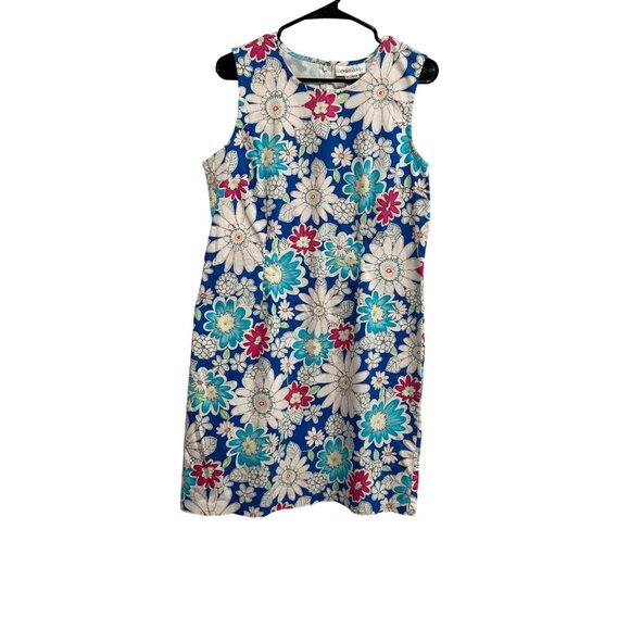 Chadwicks Womens Multicolor Floral Sleeveless Dress SZ 16 - Picture 1 of 8